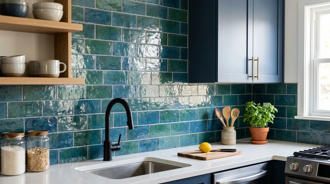 Mutfak tezgah arası seramik uygulaması