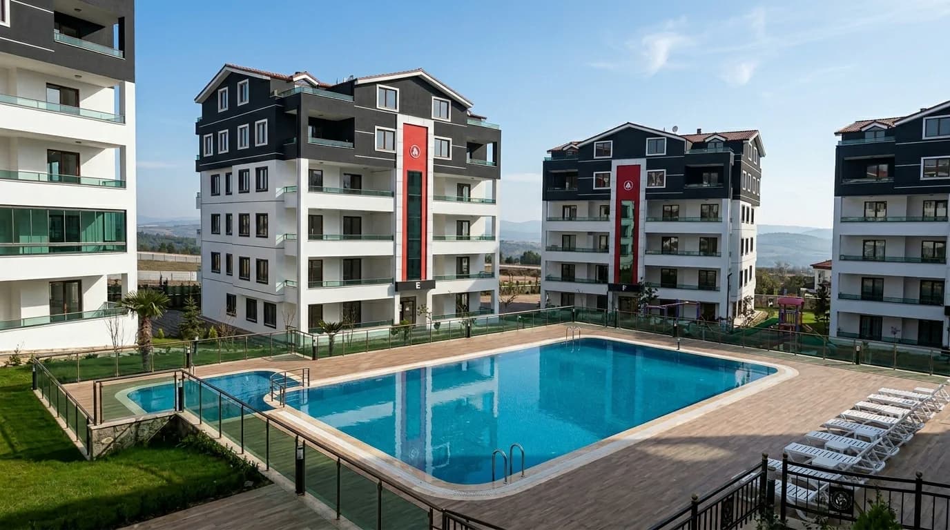 Site havuzu seramik uygulaması