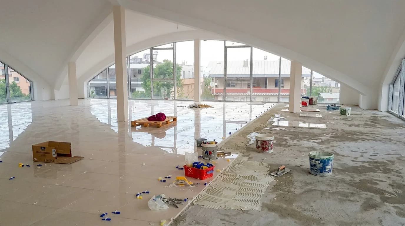 Teras seramik döşeme projesi